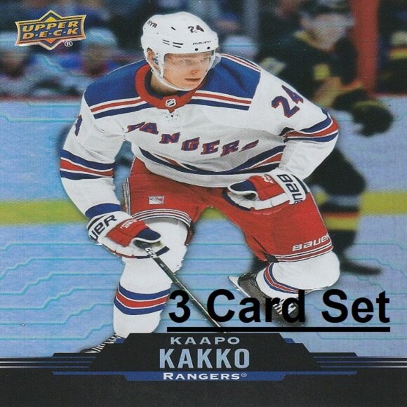 Kaapo Kakko New York Rangers Hockey Card Collection - 3 Card Set - Picture 1 of 4